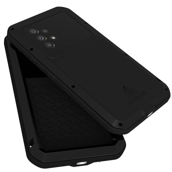 Pouzdro Love Mei pro Samsung Galaxy A53 5G, armored with glass, černé
